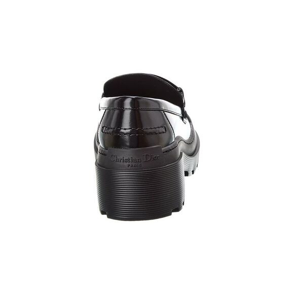 Dior Code Leather Loafer, Black - Picture 3 of 5
